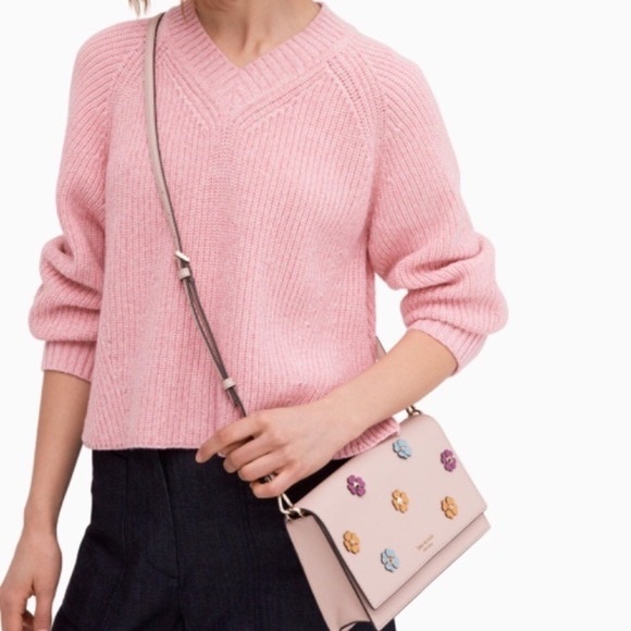 Kate Spade Cameron Spade Flower Appliqué Convertible Crossbody - Picture 2 of 8